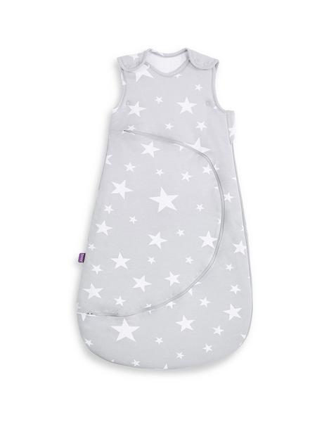 snuz-snuzpouch-sleeping-bag-10-tog-white-star-0-6m