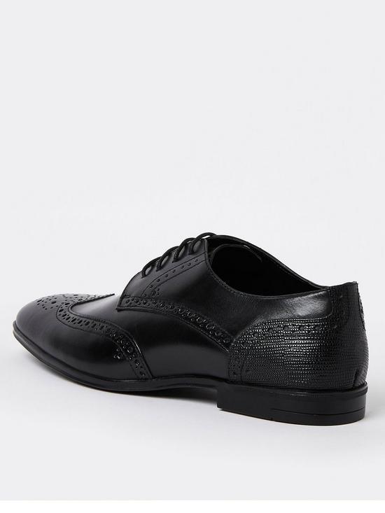 back image of river-island-lace-up-brogue-derby