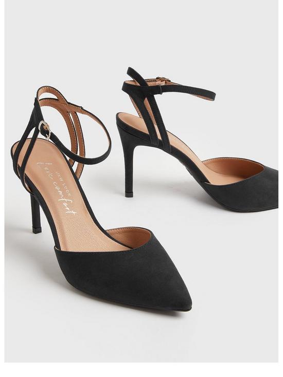 front image of new-look-suedette-pointed-court-shoes-black