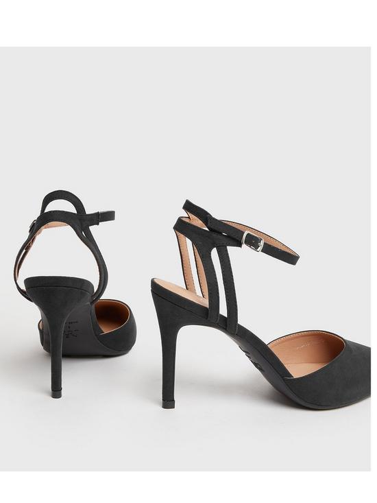 stillFront image of new-look-suedette-pointed-court-shoes-black