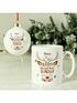  image of the-personalised-memento-company-rudolph-the-red-nosed-reindeer-mug-bauble-set