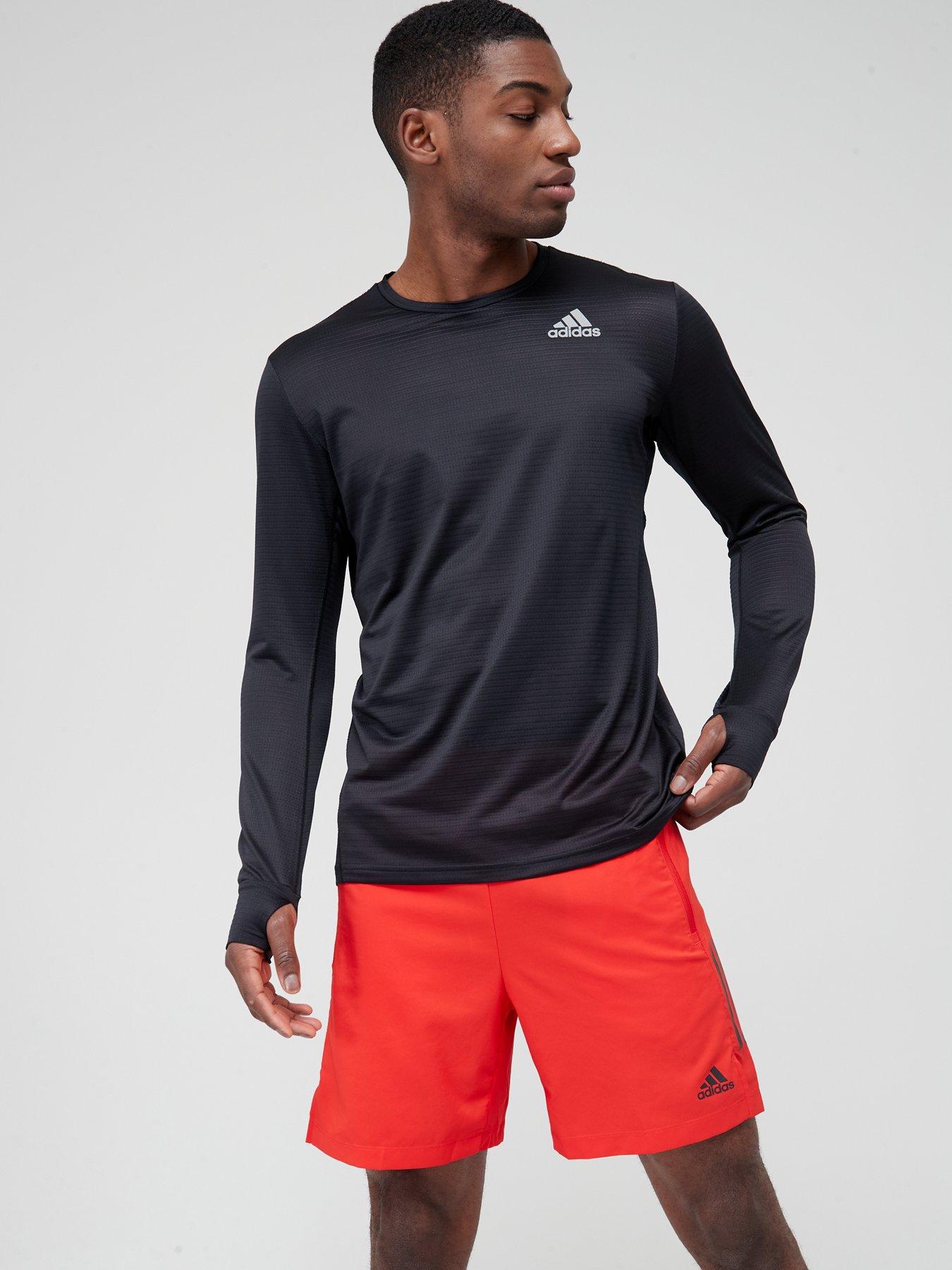 Adidas 3 stripe long best sale sleeve mens