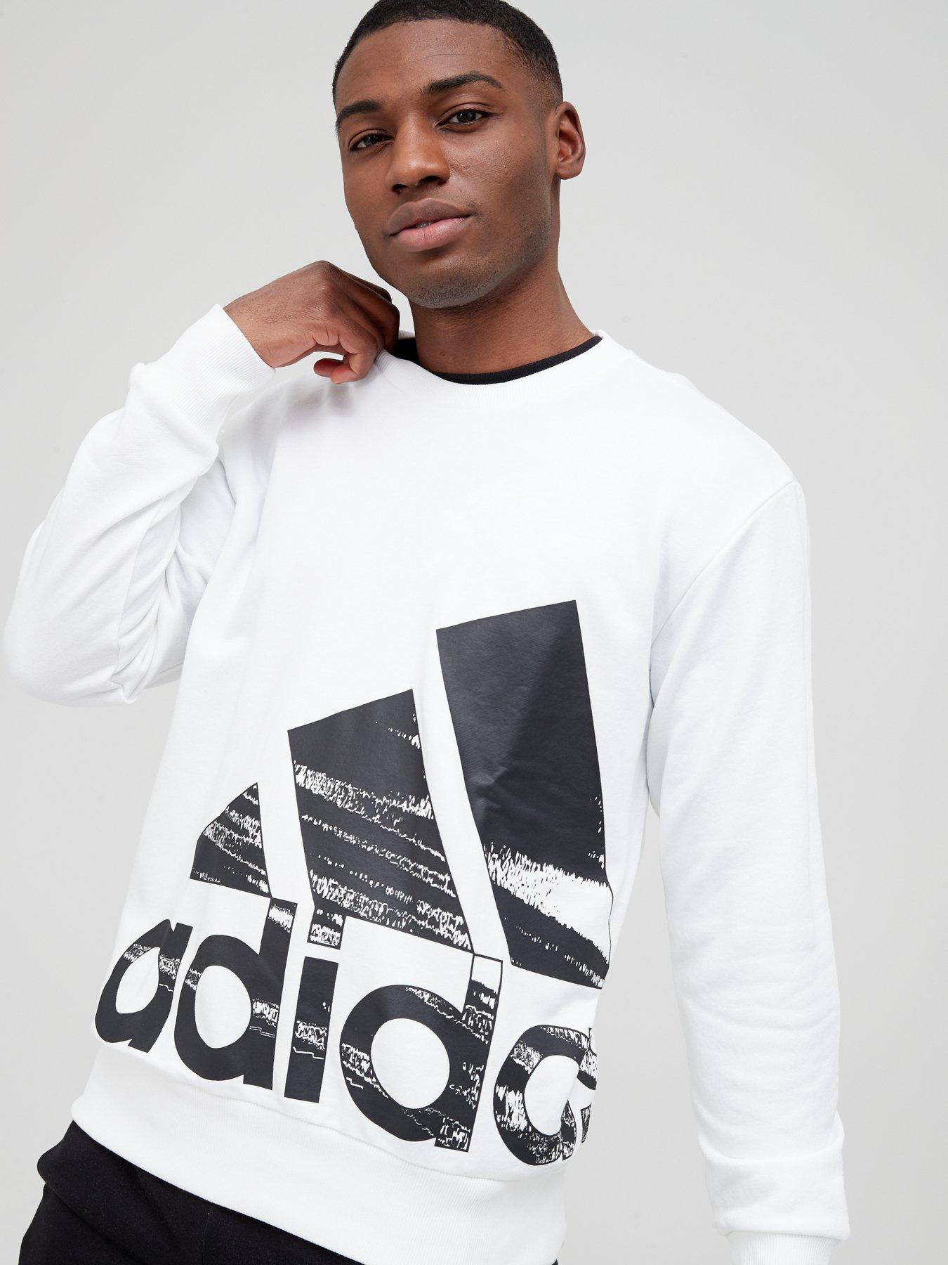 white adidas sweater