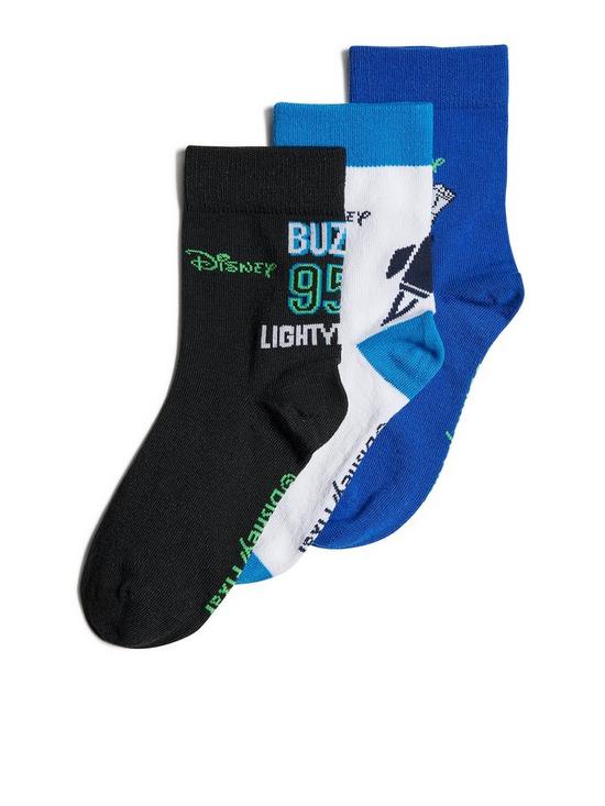 front image of adidas-kids-buzz-light-year-socks-3-pack