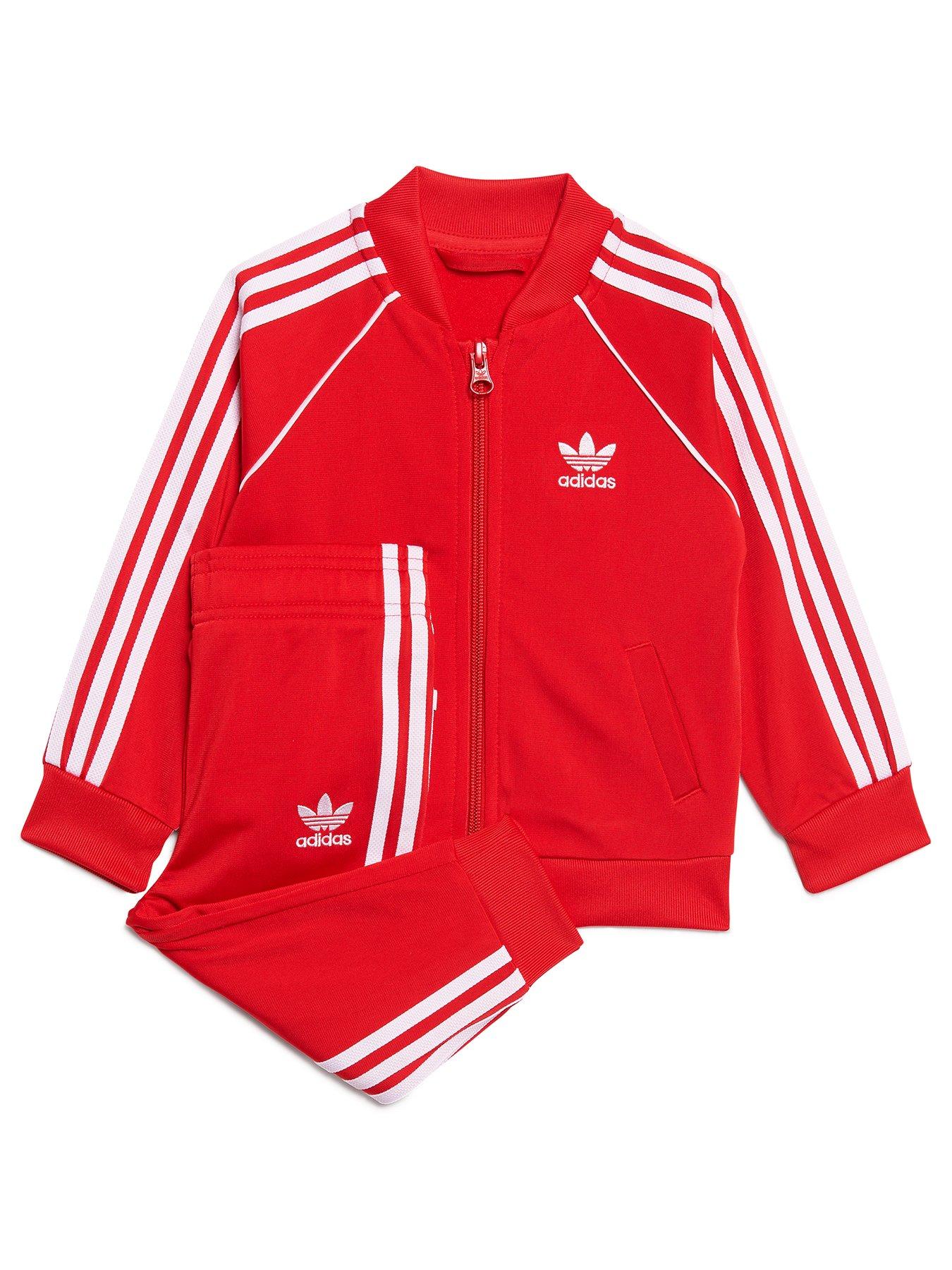 Adidas superstar shop tracksuit red