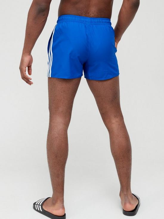 stillFront image of adidas-3-stripe-swimshorts-royal-blue