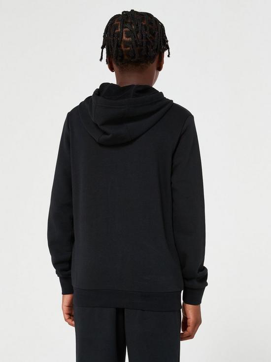 stillFront image of adidas-sportswear-juniornbspbig-logo-overhead-hoodie-blackwhite