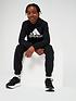  image of adidas-sportswear-juniornbspbig-logo-overhead-hoodie-blackwhite