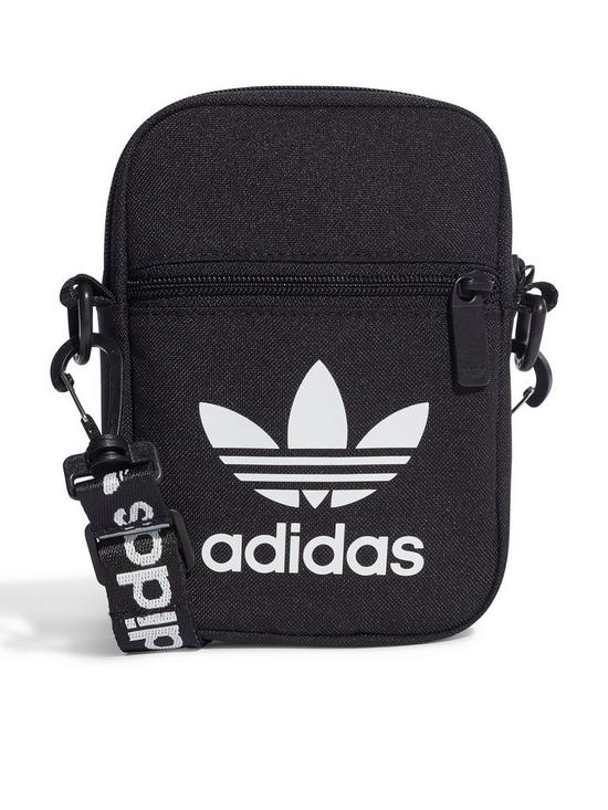 front image of adidas-originals-adicolor-classic-festival-bag-black