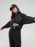  image of adidas-hyperglam-quarternbspzip-fleece-sweater-black