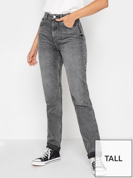front image of long-tall-sally-grey-mom-jean