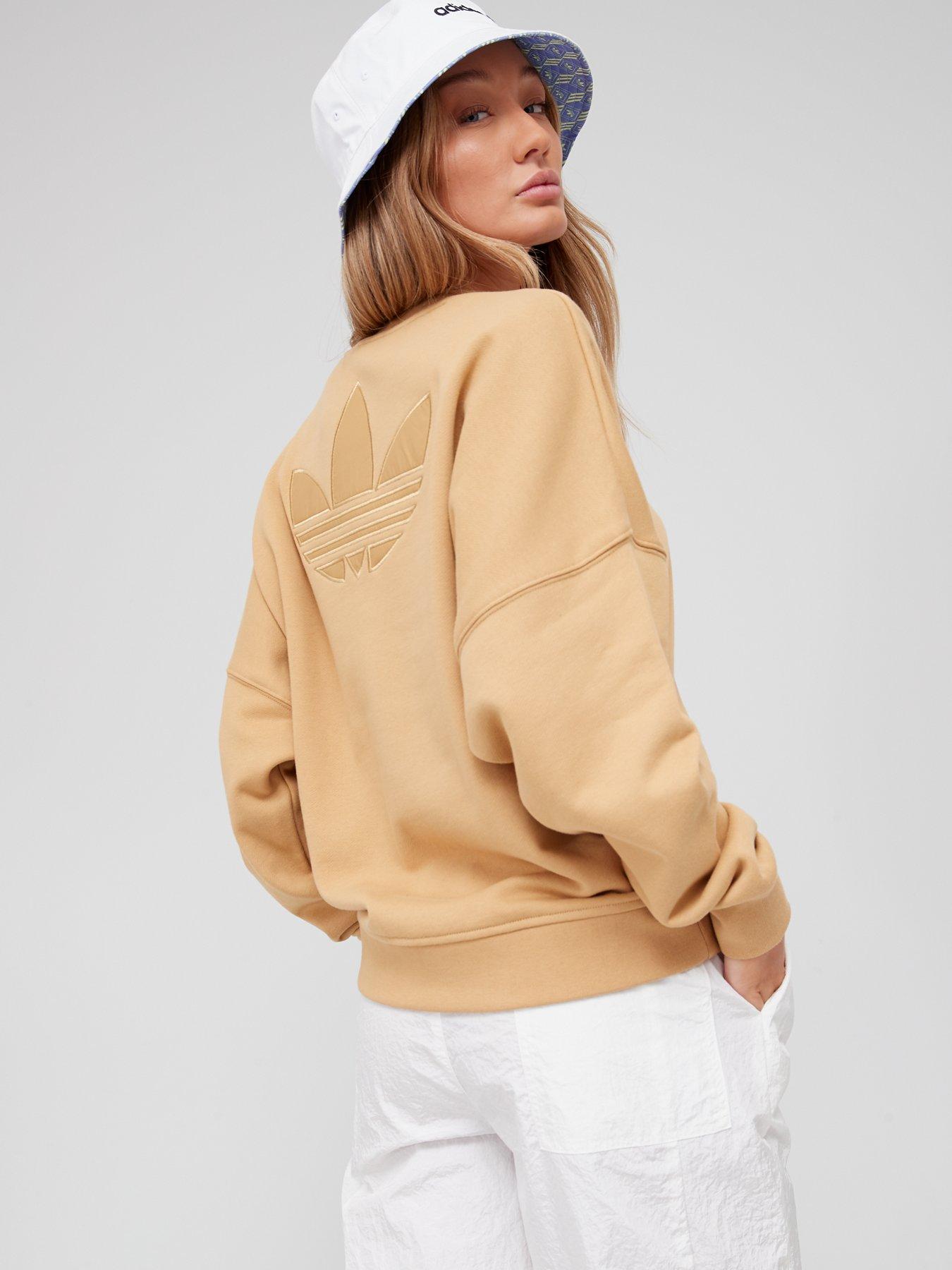 beige adidas sweatshirt