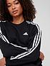  image of adidas-3-stripe-loungewear-sweat-black