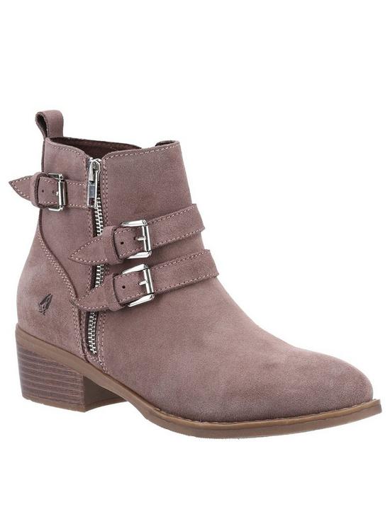 front image of hush-puppies-jenna-western-boot-taupe