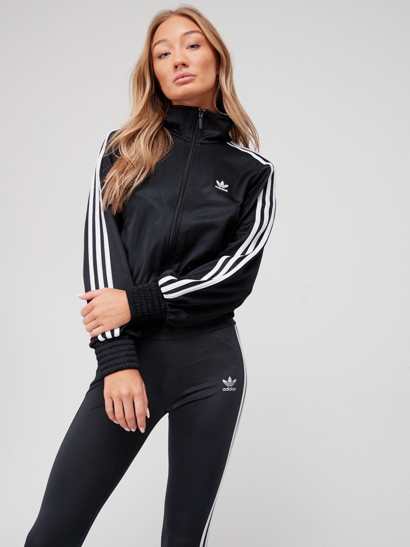 womens black adidas originals tracksuit