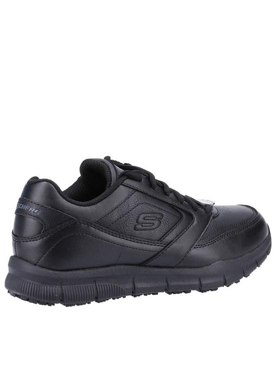 stillFront image of skechers-lace-up-athletic-slip-resistant-workwear-trainers