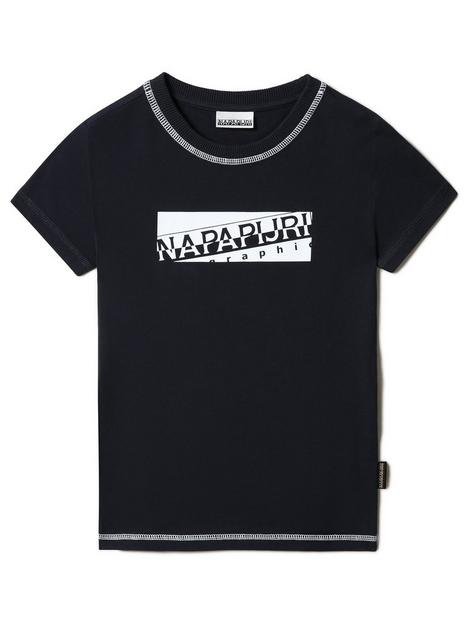 napapijri-boys-sob-short-sleeve-t-shirt-navy