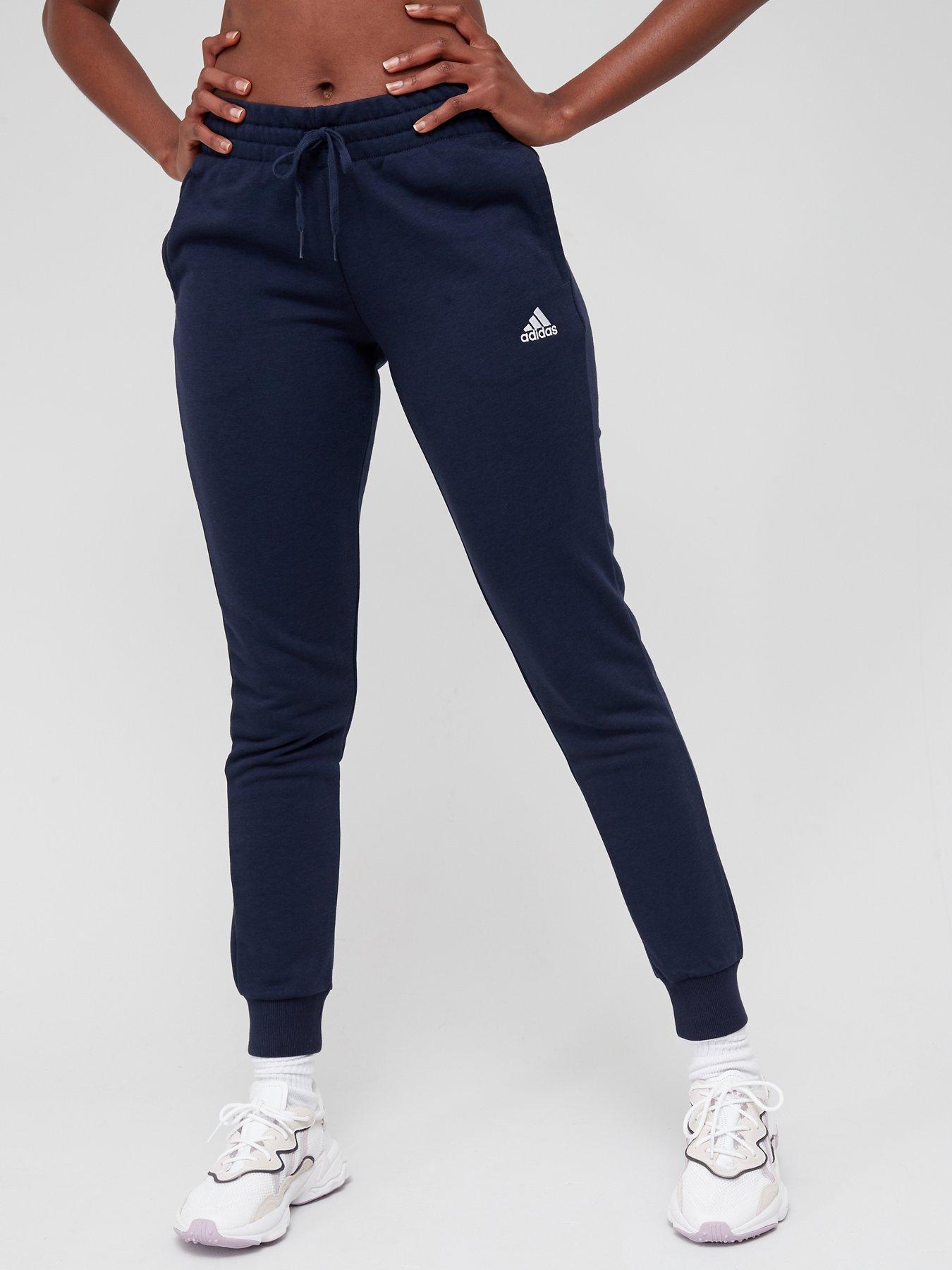 adidas Linear French Terry Cuffed Pant - Navy