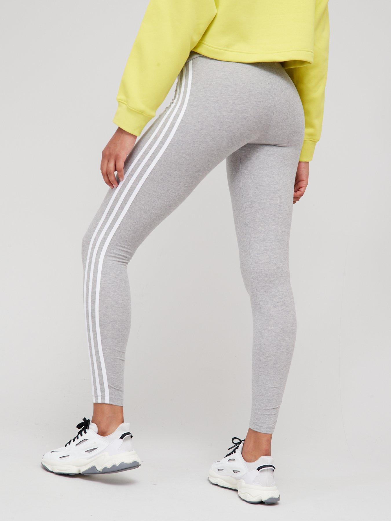 adidas Originals 3 Stripes Leggings - Medium Grey Heather