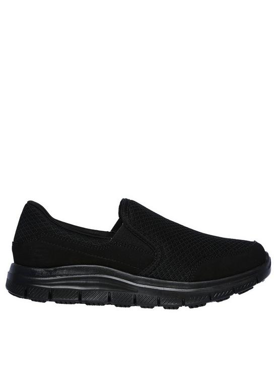 back image of skechers-relaxed-fit-double-gore-slip-resistant-workwear-plimsoll