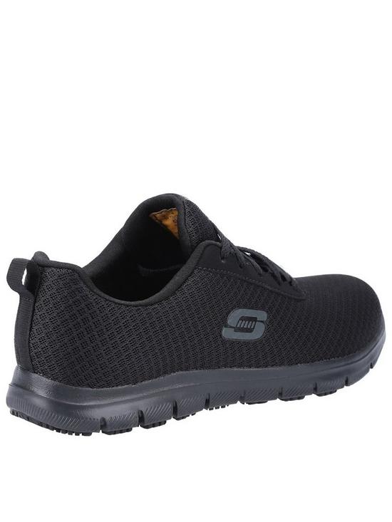stillFront image of skechers-lace-up-slip-resistant-workwear-trainers
