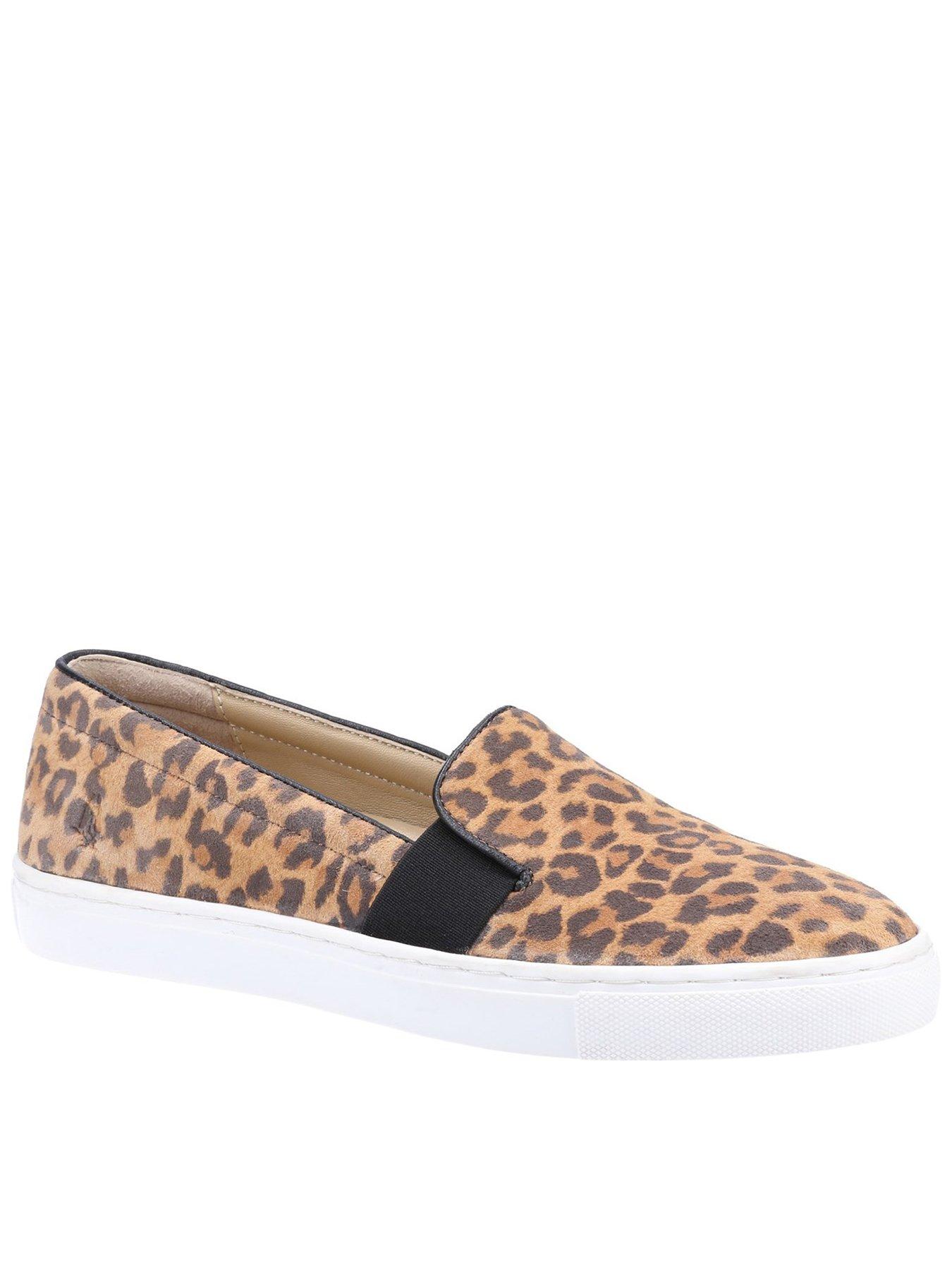 Hush Puppies Tillie Slip On Plimsoll - Leopard | littlewoods.com