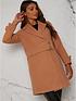 chi-chi-london-structured-coat-with-button-up-waist-panel-tanoutfit