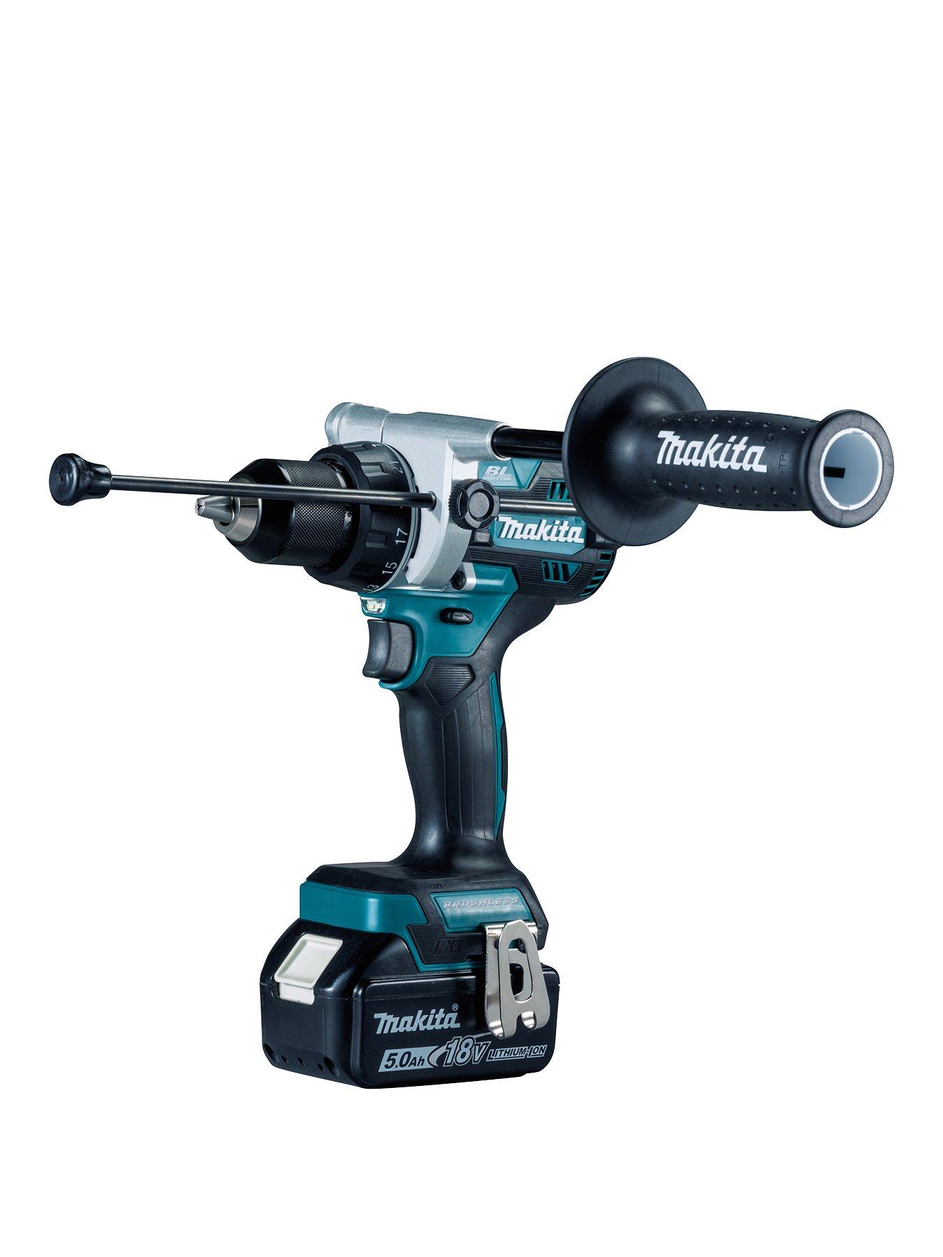 undefined 18v Lxt Brushless Cordless Combi Drill With 2x 5ah Batteries, Fast Charger  &  Makpac Carry Case