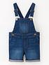 image of mini-v-by-very-denim-shortie-dungaree