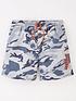  image of v-by-very-boys-2-pack-camo-and-plain-recycled-swim-shorts