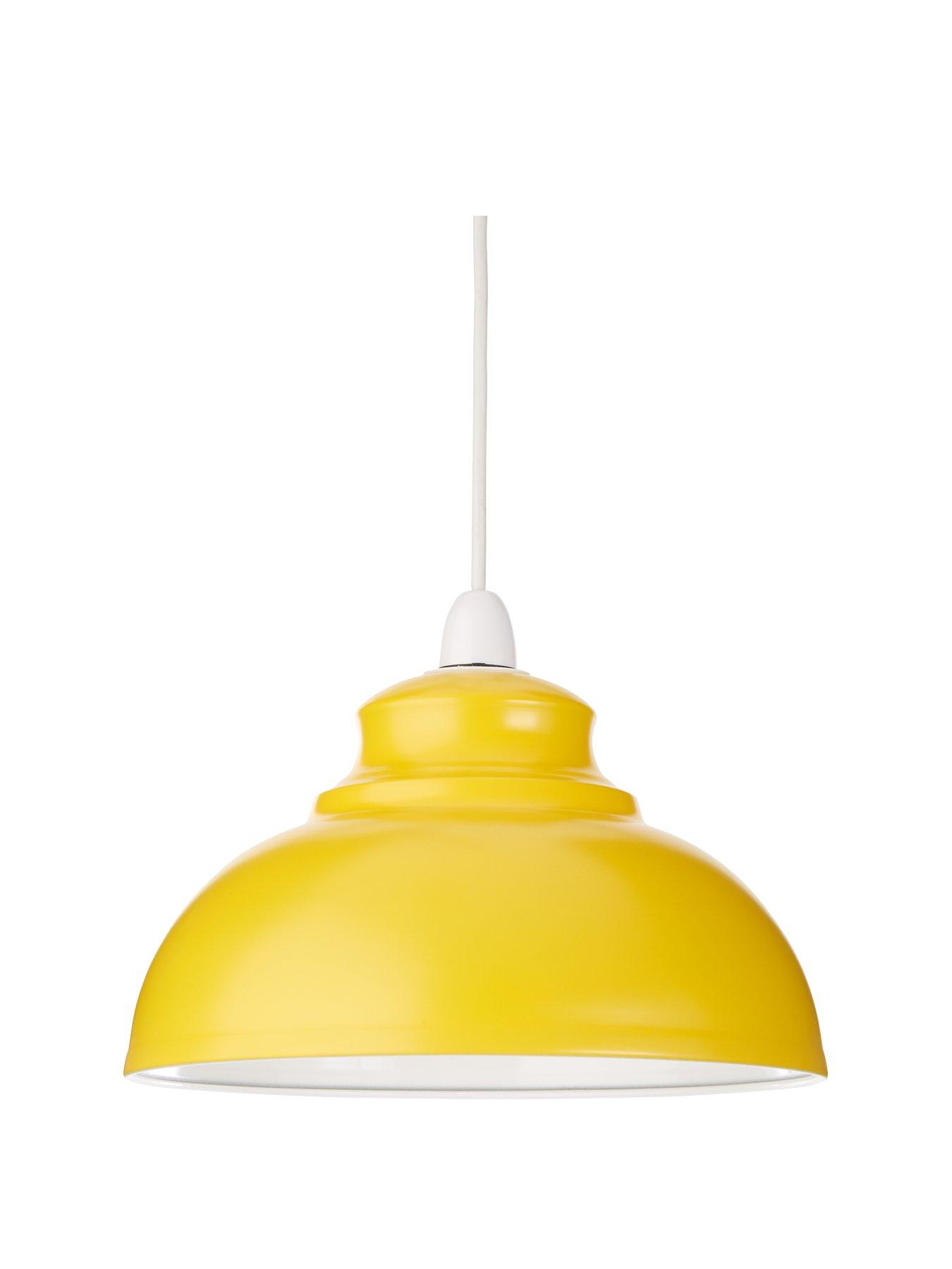 everyday-dome-spun-metal-shade-yellow