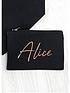 image of treat-republic-black-and-rose-gold-makeup-bag-in-canvas