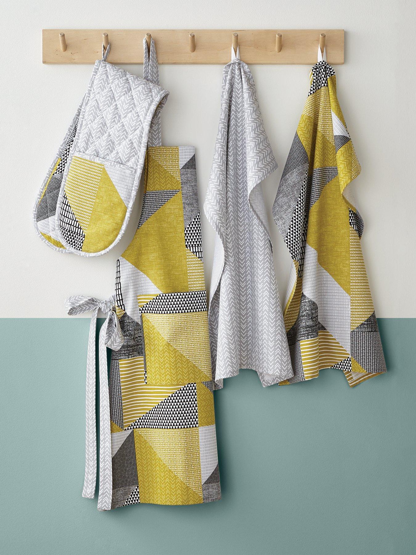 Grey and best sale ochre towels