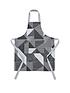  image of catherine-lansfield-larsson-geo-apron-in-grey
