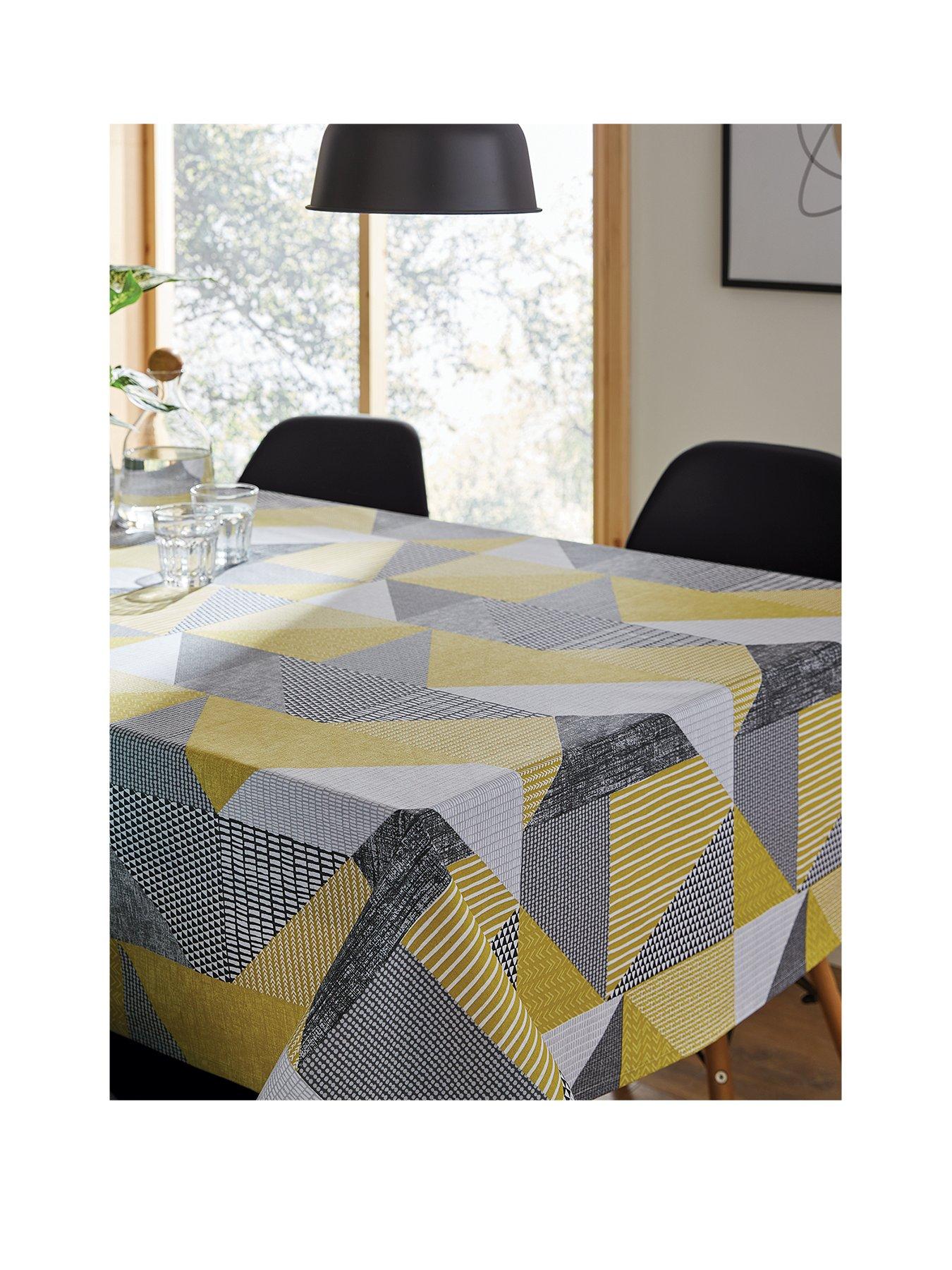 undefined Larrson Geo Ochre Tablecloth