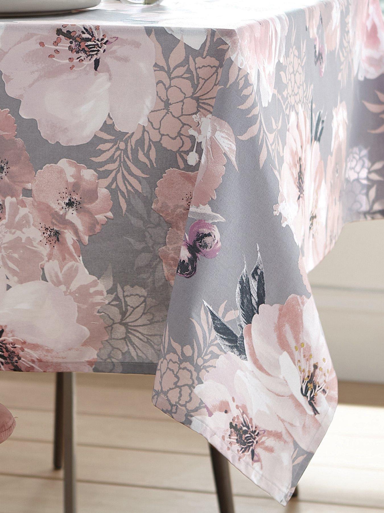  image of catherine-lansfield-dramatic-floral-tablecloth