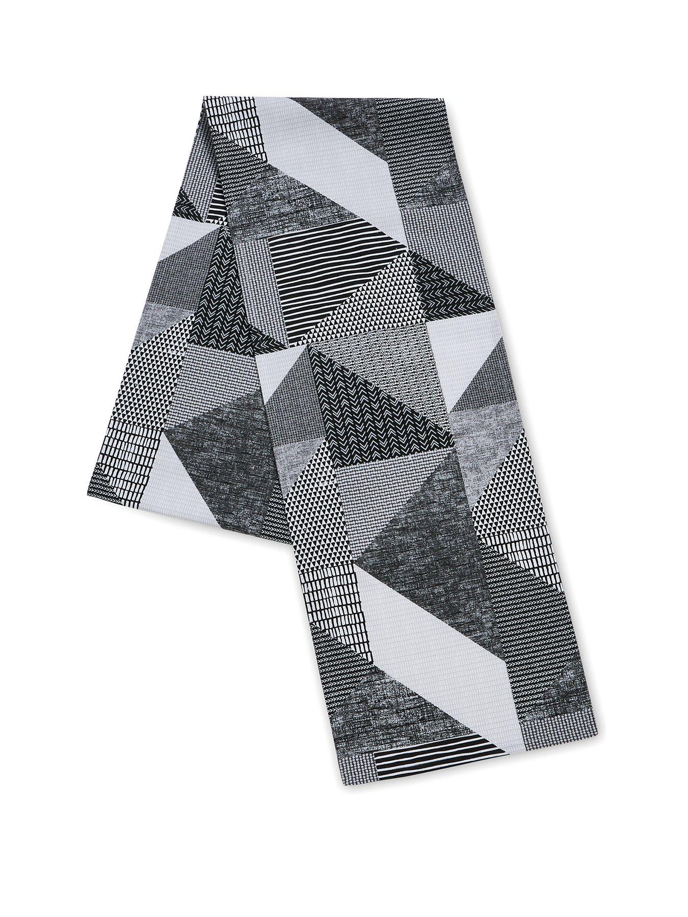 Image 1 of 4 of Catherine Lansfield Larrson Geo Grey&nbsp;Runner