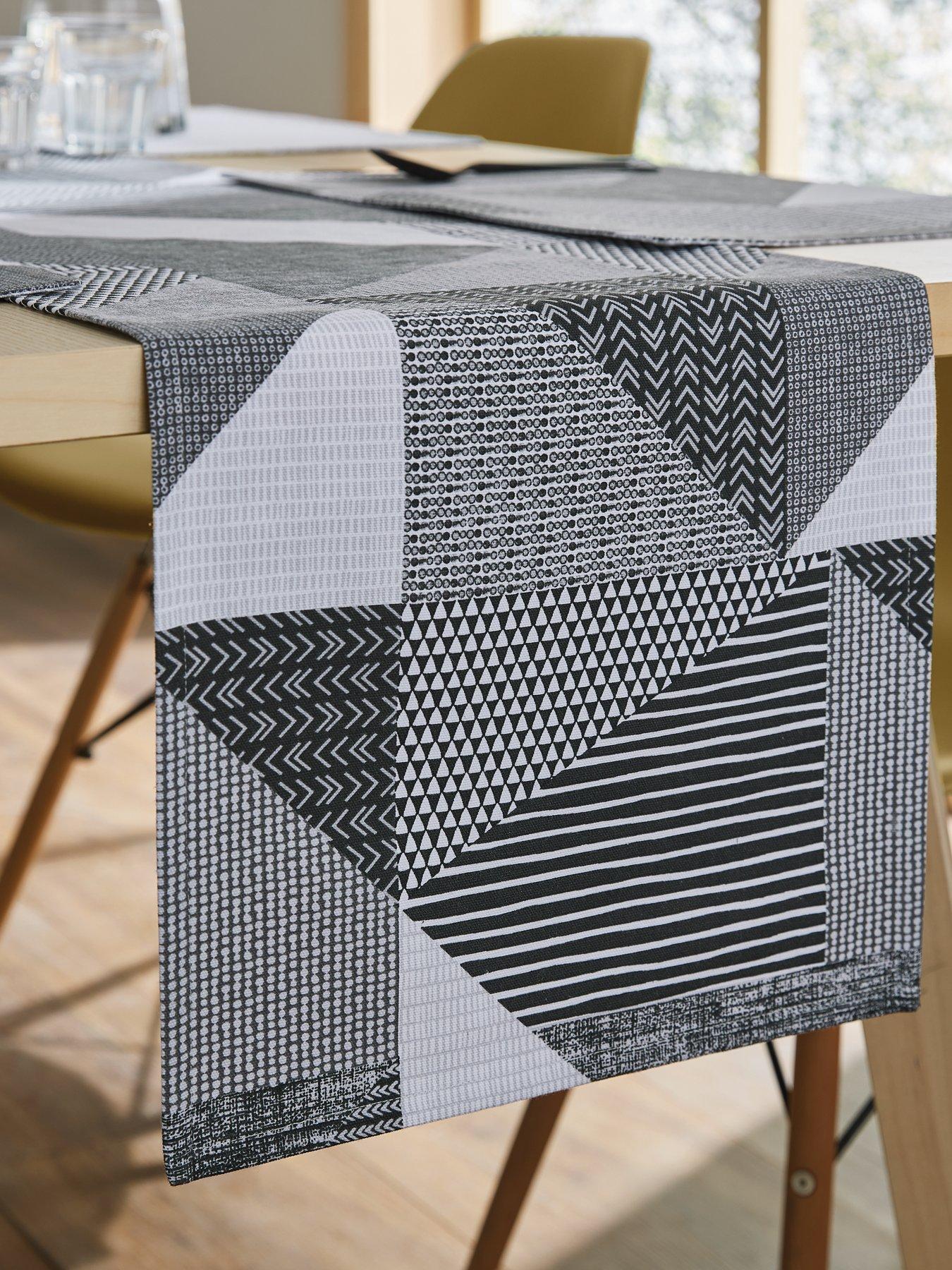 Image 2 of 4 of Catherine Lansfield Larrson Geo Grey&nbsp;Runner