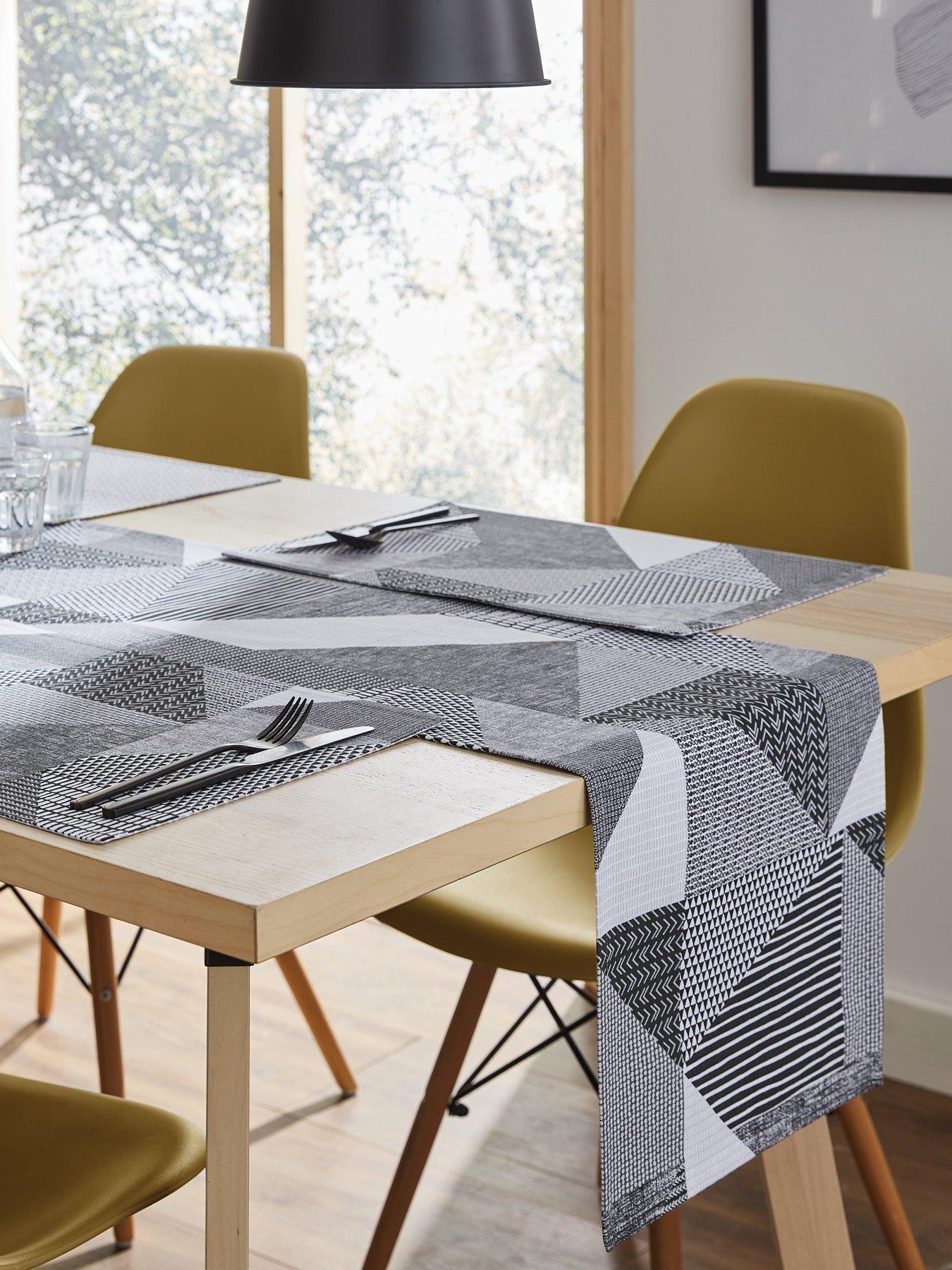 Image 3 of 4 of Catherine Lansfield Larrson Geo Grey&nbsp;Runner