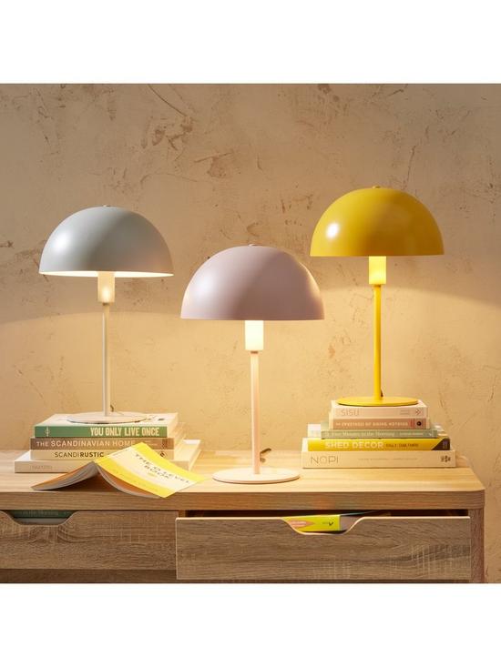 stillFront image of everyday-domed-table-lamp-yellow