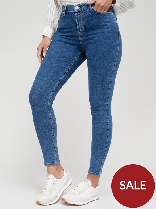 front image of v-by-very-mid-rise-essential-skinny-jean-mid-wash