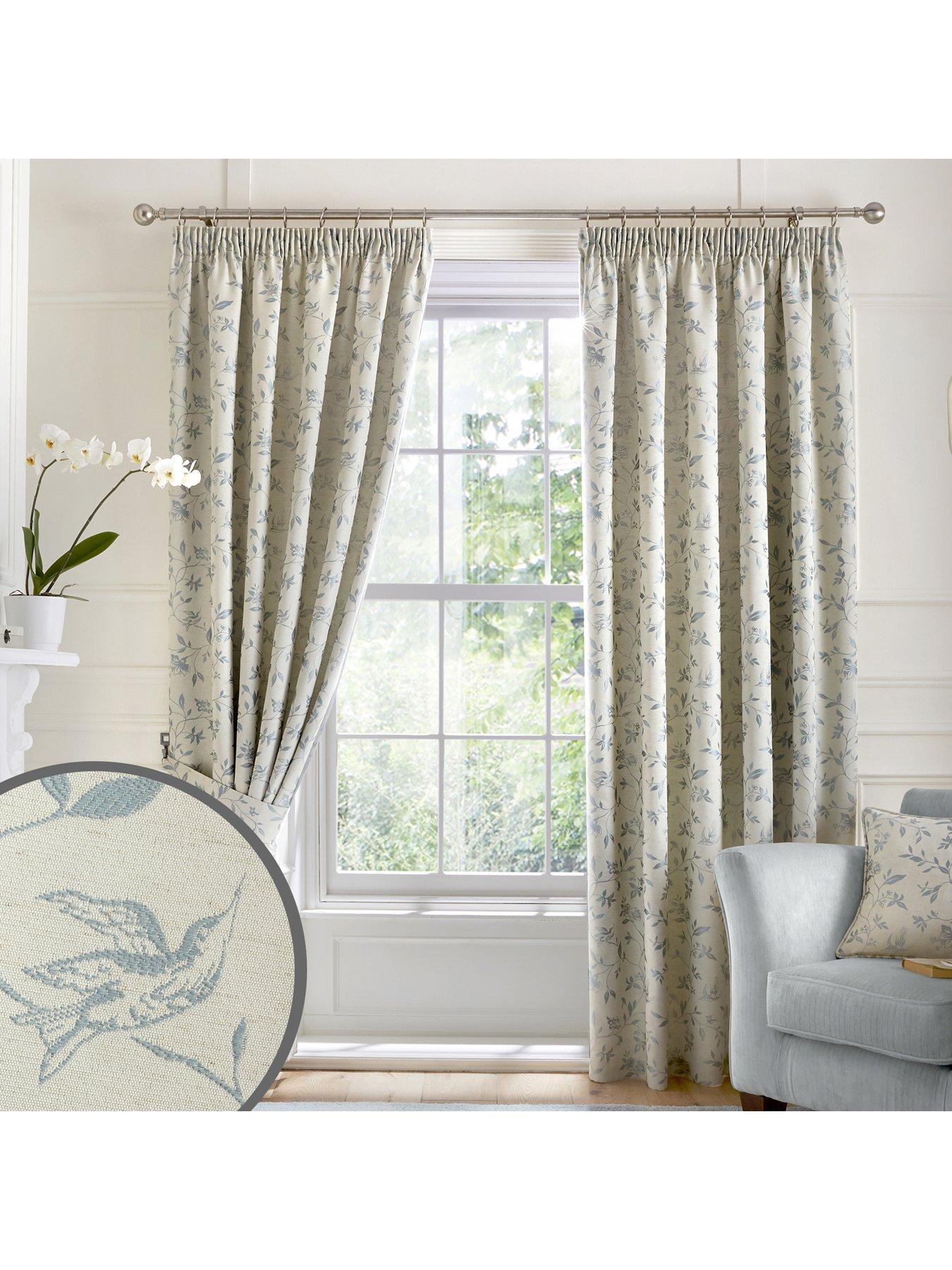 Very Home Montreal Velour Pencil Pleat Lined Curtains