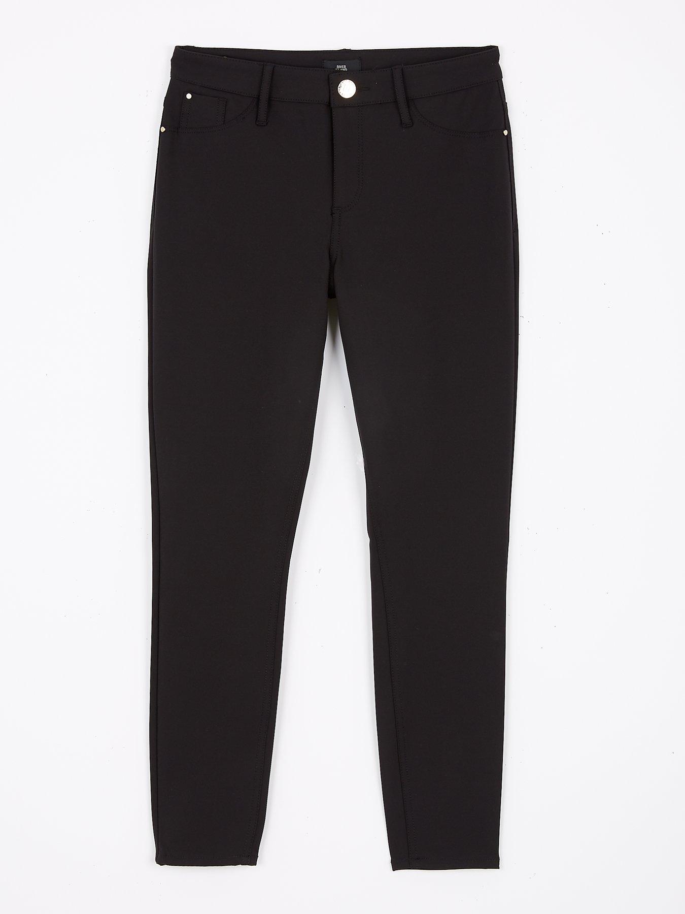 RI Petite Petite Molly Mid Rise Skinny Trousers - Black