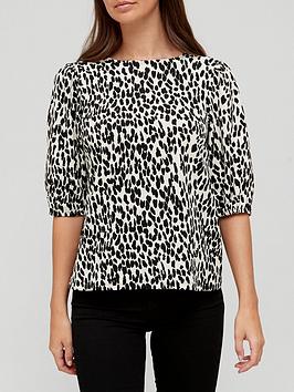 v-by-very-printed-crinkle-puff-sleeve-blouse-animal