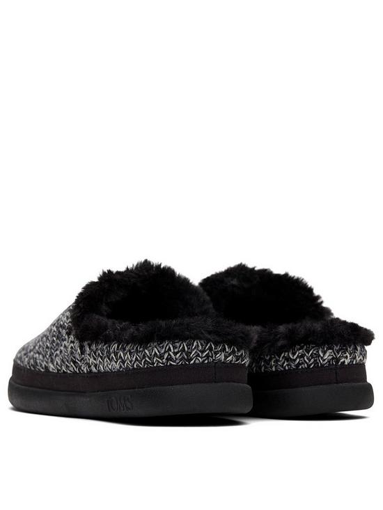 stillFront image of toms-cosy-sweater-mule-slippers-black