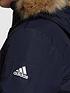  image of adidas-utilitas-hooded-parka-jacket-navy