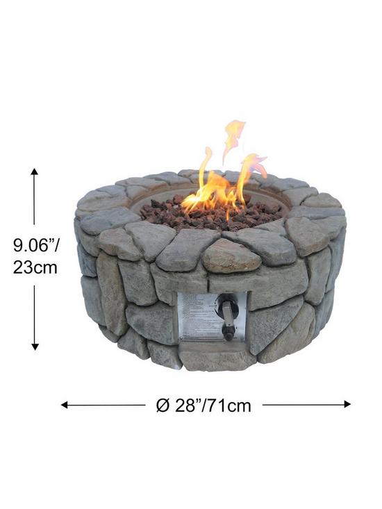 stillFront image of teamson-home-peaktop-firepit-outdoor-gas-fire-pit-withnbspcover-and-easynbspignition--nbspconcrete-stylenbsp
