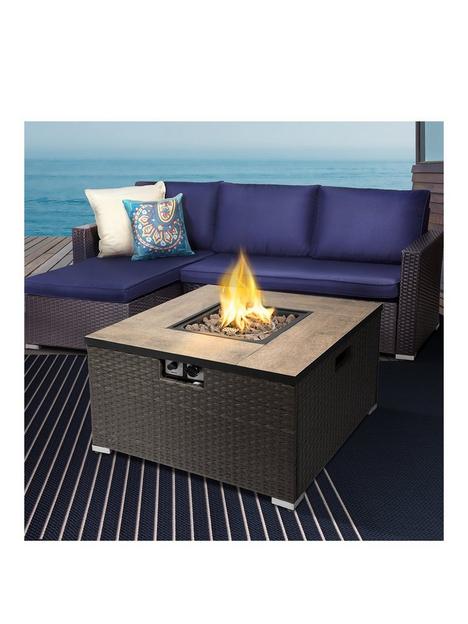 teamson-home-peaktop-firepit-outdoor-gas-fire-pit-steel-with-lava-rock-cover