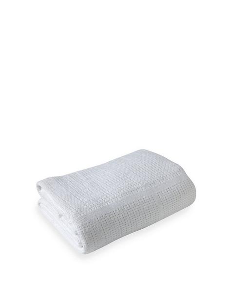 clair-de-lune-cellular-cot-bed-blanket-white