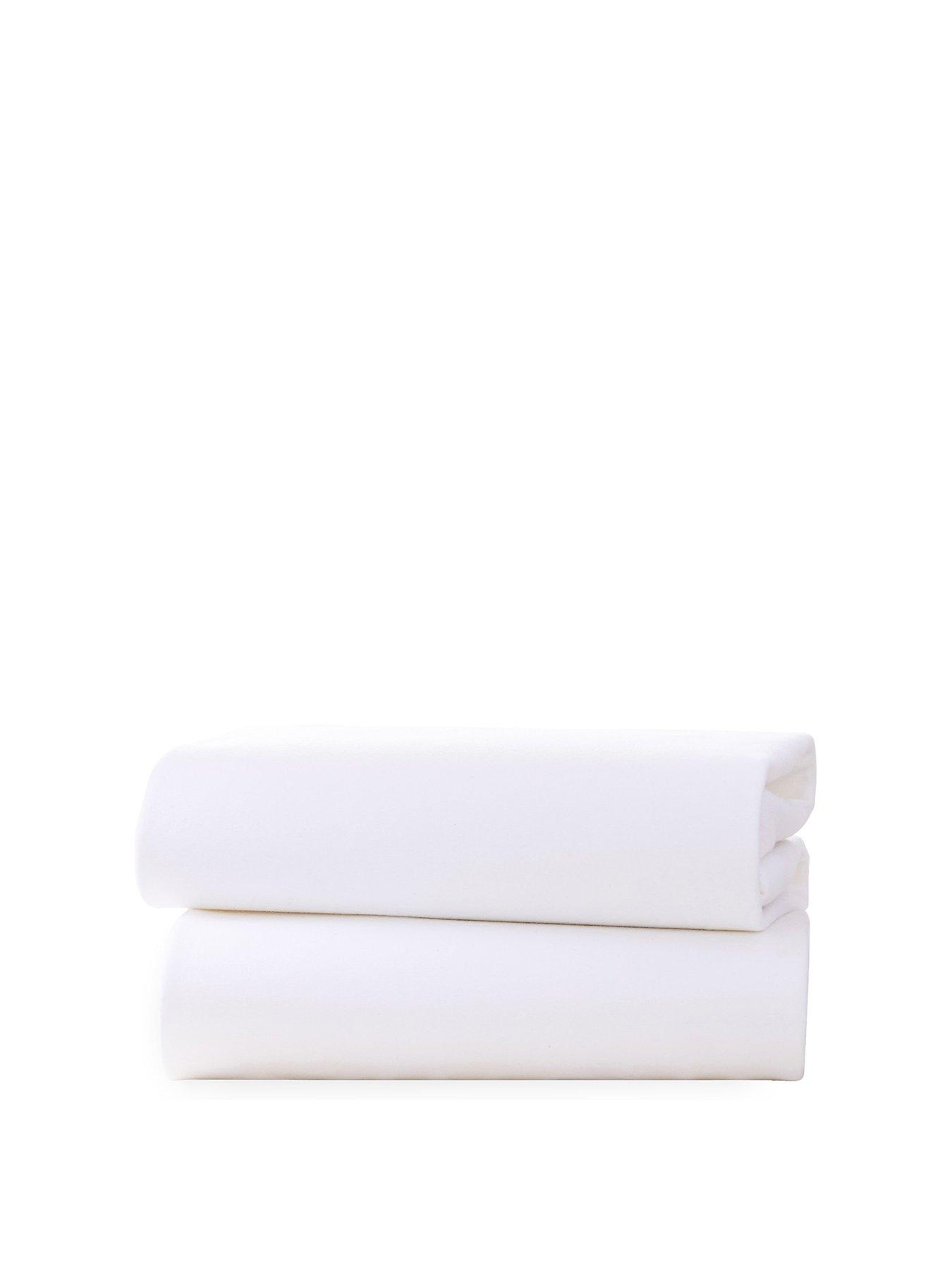 LOT of 5 Mothercare 2 Pack 100% Cotton Jersey fitted sheets 28 cm x 75 cm 
